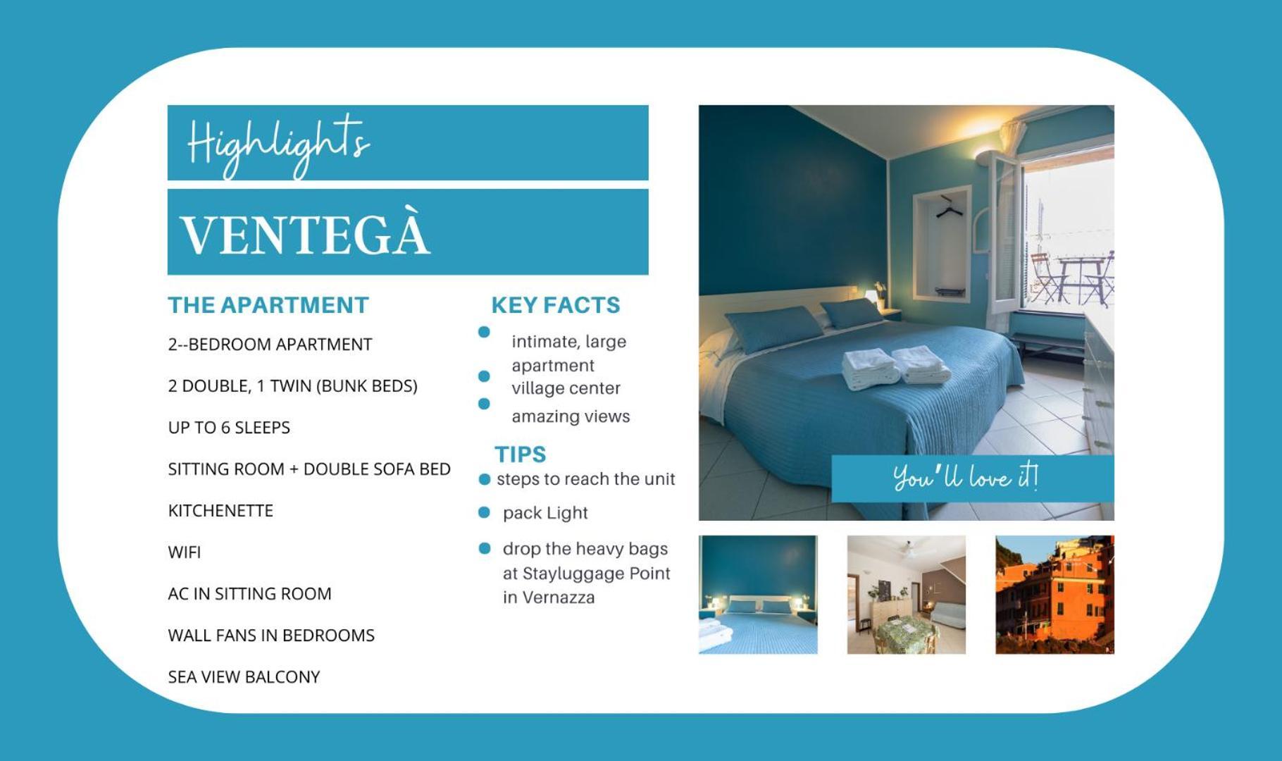 Ventega Sea View Apartment Вернаца Екстериор снимка